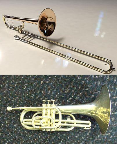 trombone and mellophone