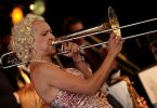 female trombone players